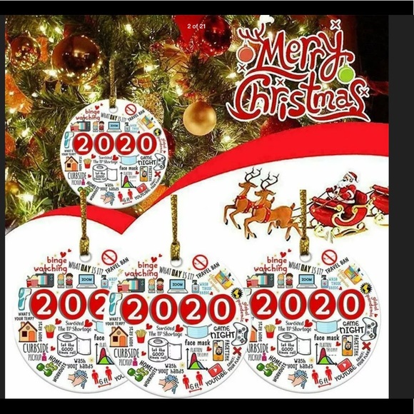 2020 Christmas Tree Ornament Hanging Ornaments - Picture 10 of 16